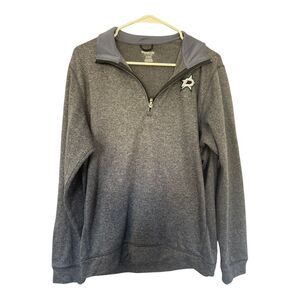 Dallas Star Reebok Sweater Medium Adult Grey NHL 1/4 Zip Pullover Women’s